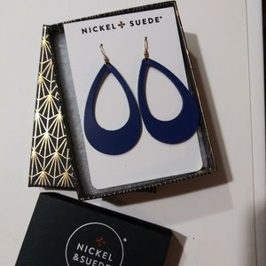 Nickel & Suede Earrings